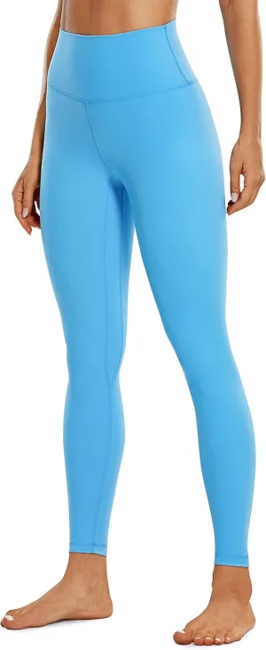 CRZ YOGA Womens Brushed Naked Feeling Workout Leggings 25" - High Waisted Gym Compression Tummy Control Yoga Pants