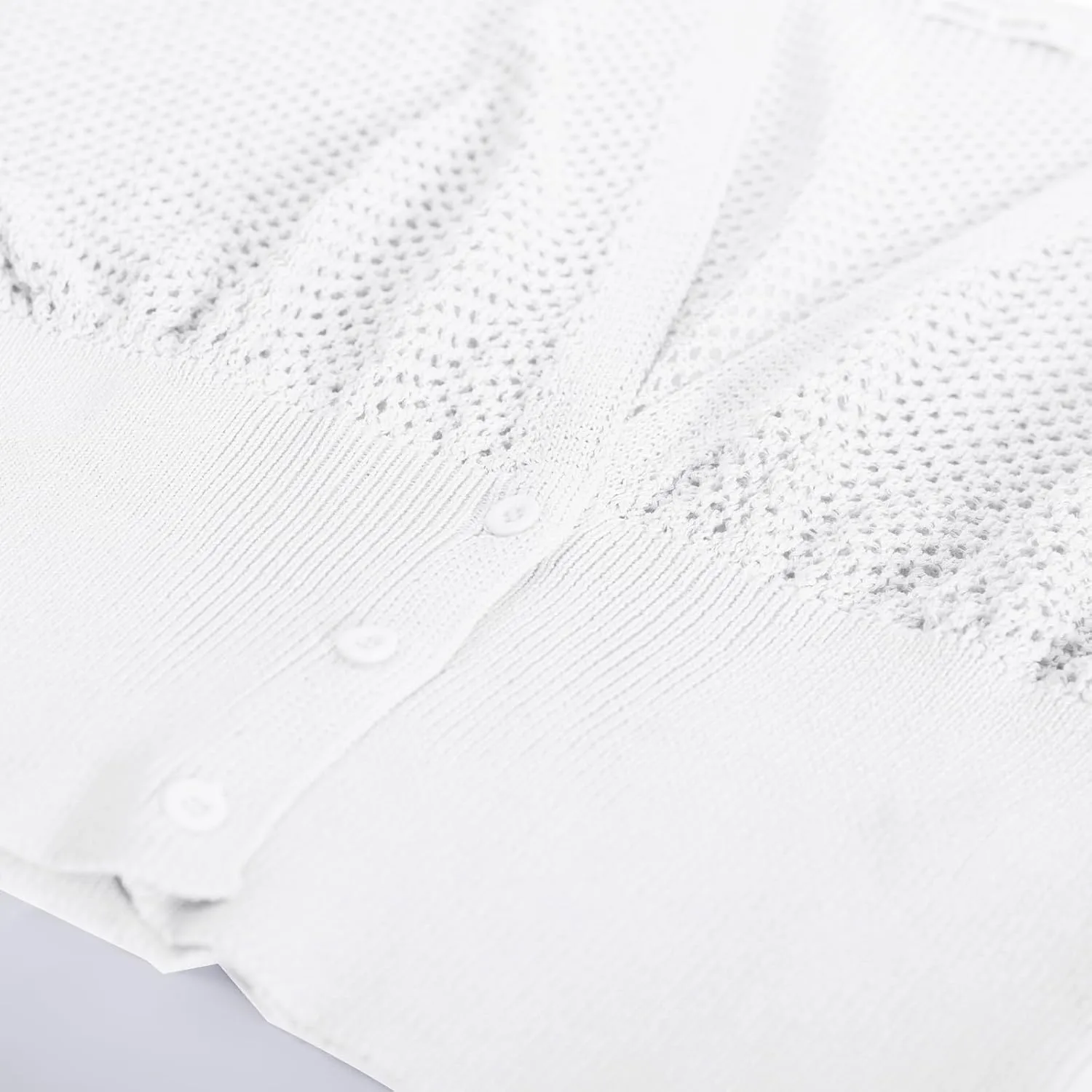 GRACE KARIN 2025 Women Short Sleeve Crochet Cardigan Summer Draped V-Neck Bolero Shrug Sweater Hollow Out Beach Cover Up