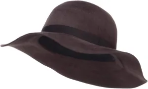 Jeanne Simmons Women's Brushed Wool Floppy Wide Brim Hat