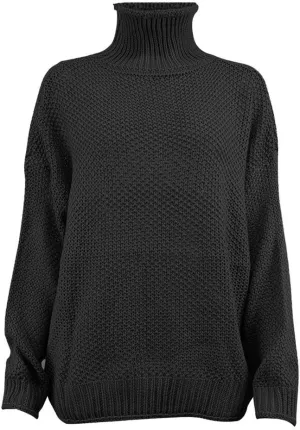 LCMTWX Long Sleeve Oversized Sweater Dress Solid Knitted Sweater Dresses Loose Turtleneck Oversize Loose Turtleneck