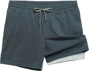 maamgic Mens 2 in 1 Running Shorts, 5" Gym Short with Zip Pockets, Quick Dry Workout Athletic Shorts for Men