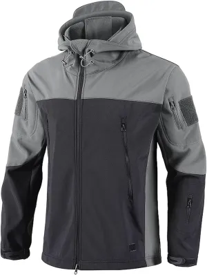 Men Rain Jacket Waterproof Raincoat Lightweight Rain Jacket Softshell Outdoor Rain Coat Windbreaker with Hood Outwear