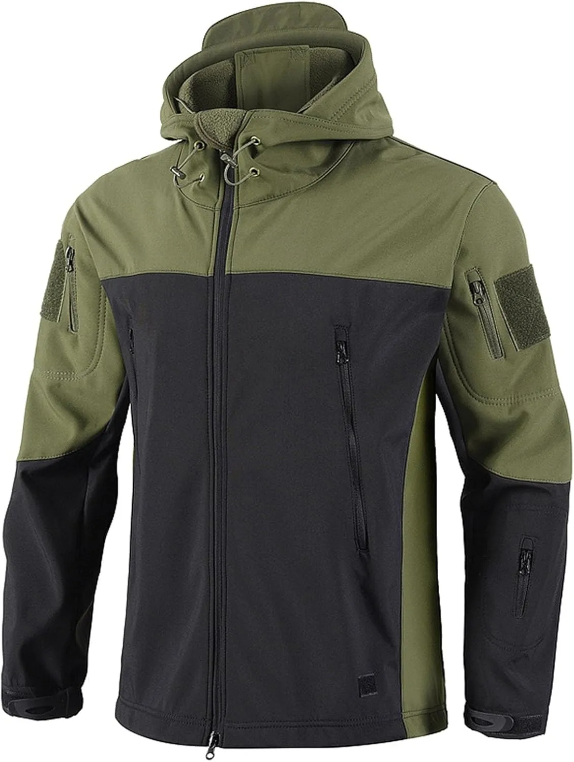Men Rain Jacket Waterproof Raincoat Lightweight Rain Jacket Softshell Outdoor Rain Coat Windbreaker with Hood Outwear