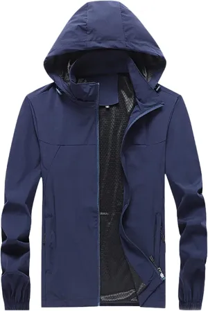 Mens Rain Suit Waterproof Lightweight Rain Gear for Golf Hiking Cycling Raincoat Comfy Lightweight Rain Jacket