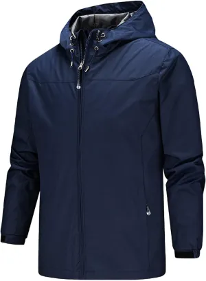 Mens Rain Suit Waterproof Lightweight Rain Gear for Golf Hiking Cycling Raincoat Comfy Lightweight Rain Jacket