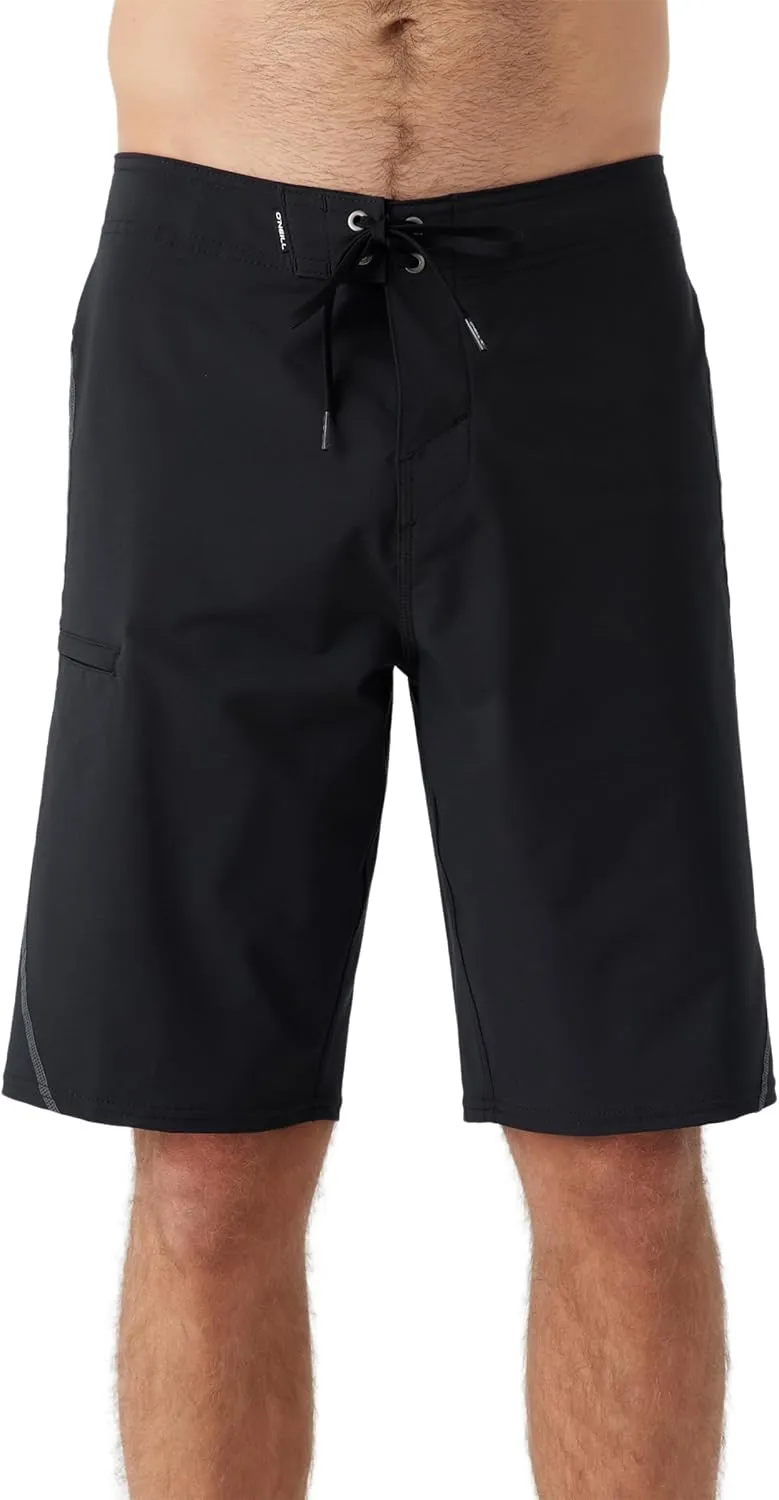 O'NEILL Men's 21 Inch Hyperfreak S-Seam Boardshorts - Quick Dry Swim Trunks for Men with Fabric and Pockets
