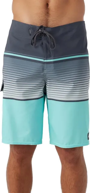 O'NEILL Men's 21 Inch Lennox Stripe Boardshorts - Quick Dry Swim Trunks for Men with Fabric and Pockets