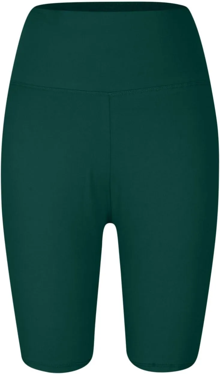 Plus Size Gym Shorts for Women Seamless High Waist Stretchy Yoga Leggings Tummy Hide Slimming Workout Biker Shorts