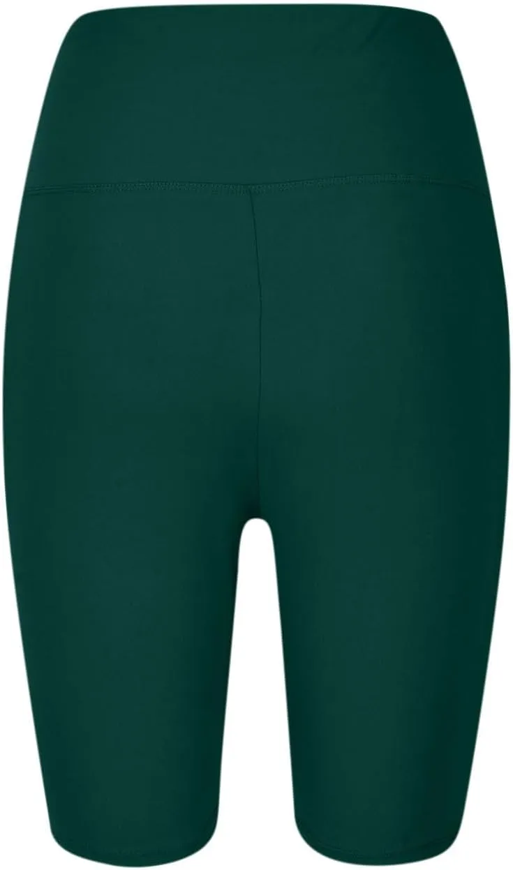 Plus Size Gym Shorts for Women Seamless High Waist Stretchy Yoga Leggings Tummy Hide Slimming Workout Biker Shorts