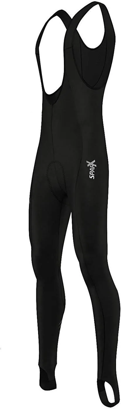 Sparx Super Roubaix Cycling Bib Tight Padded Winter Cycle Thermal Bib Pants