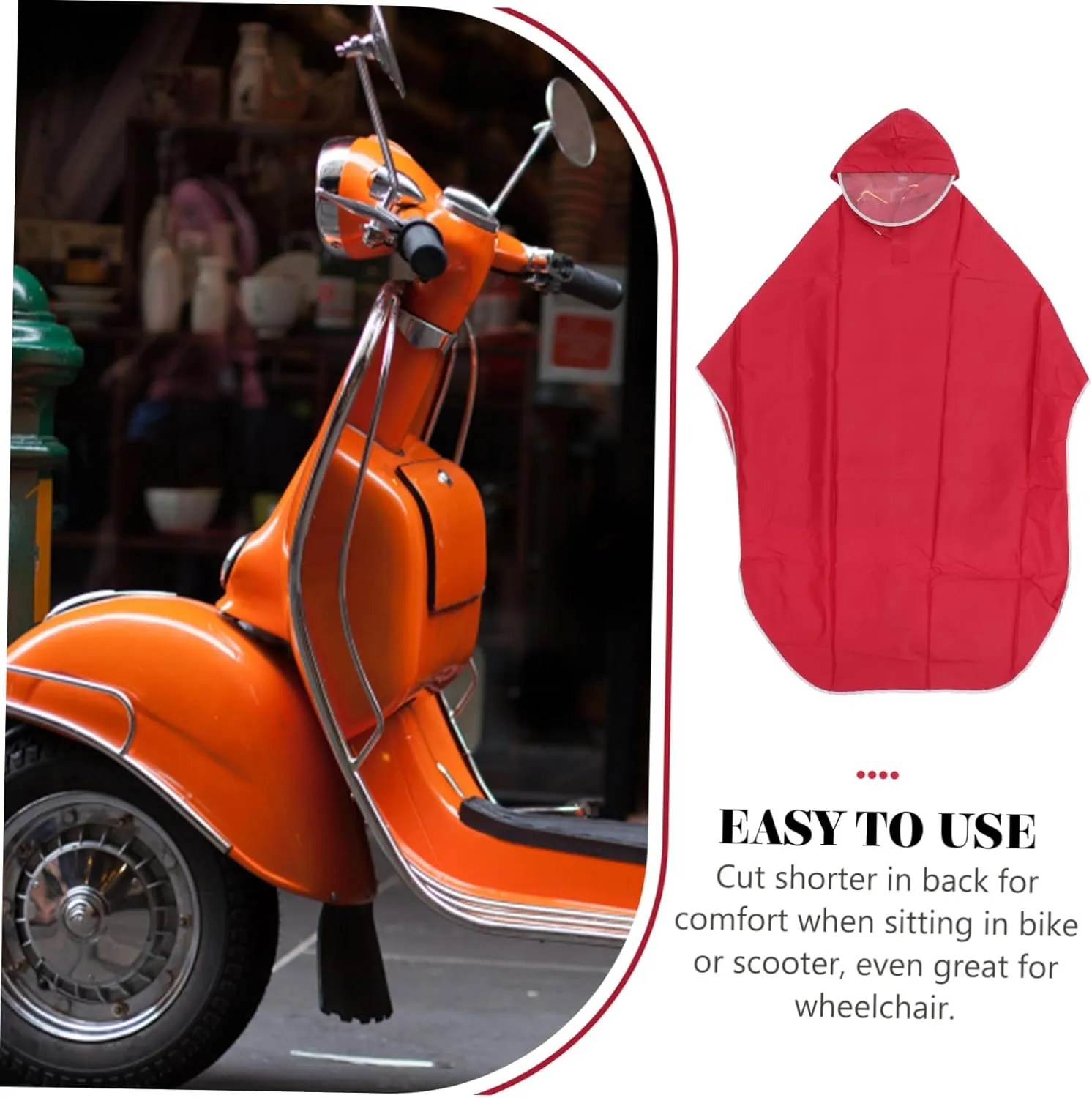 TENDYCOCO Scooter Cover Workout Jackets Rain Jacket for Women Rain Jackets Adult Bike Rainproof Wind Jacket