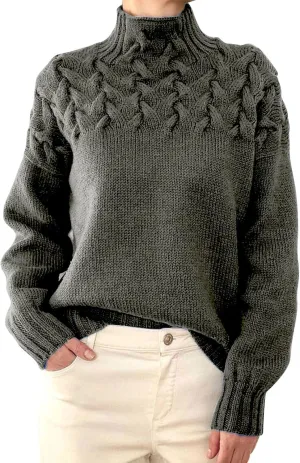 Turtleneck Long Sleeve Shirts Long Sleeve Knitted Pullover Fall Winter Trendy Basic Jumper Tops Crop Sweaters Fall