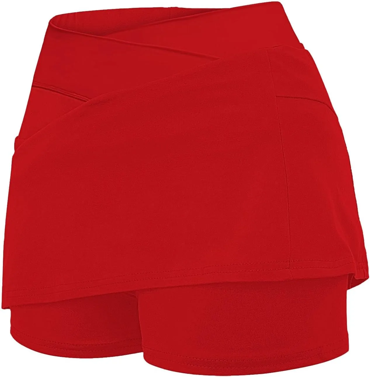 Women's Basic Versatile Stretchy Solid Flared Casual Mini Skater Skirt, S-5XL