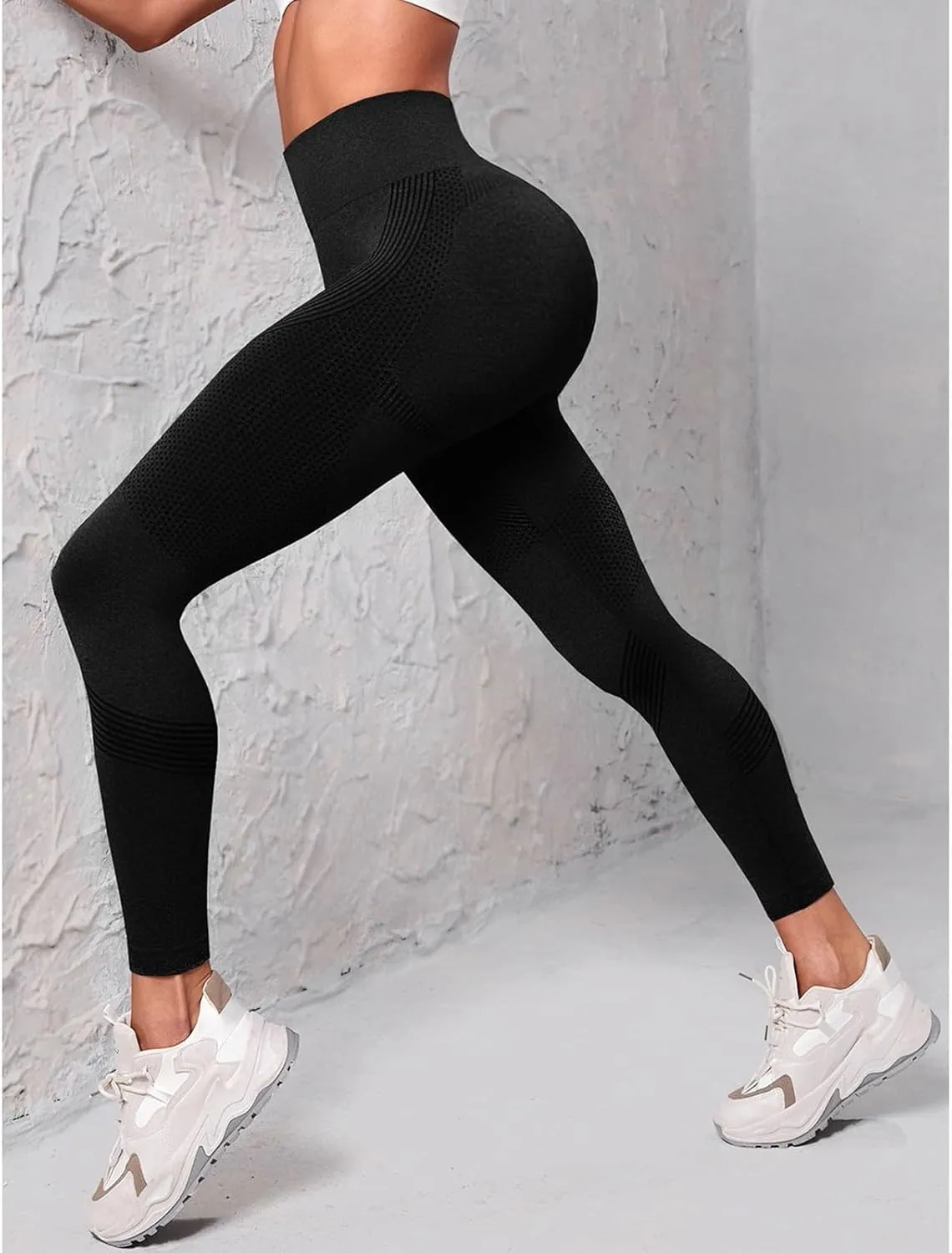 Women's High Waisted Yoga Leggings Tummy Control Seamless Butt Lifting Workout Pants Stretchy Gym Compression Pants
