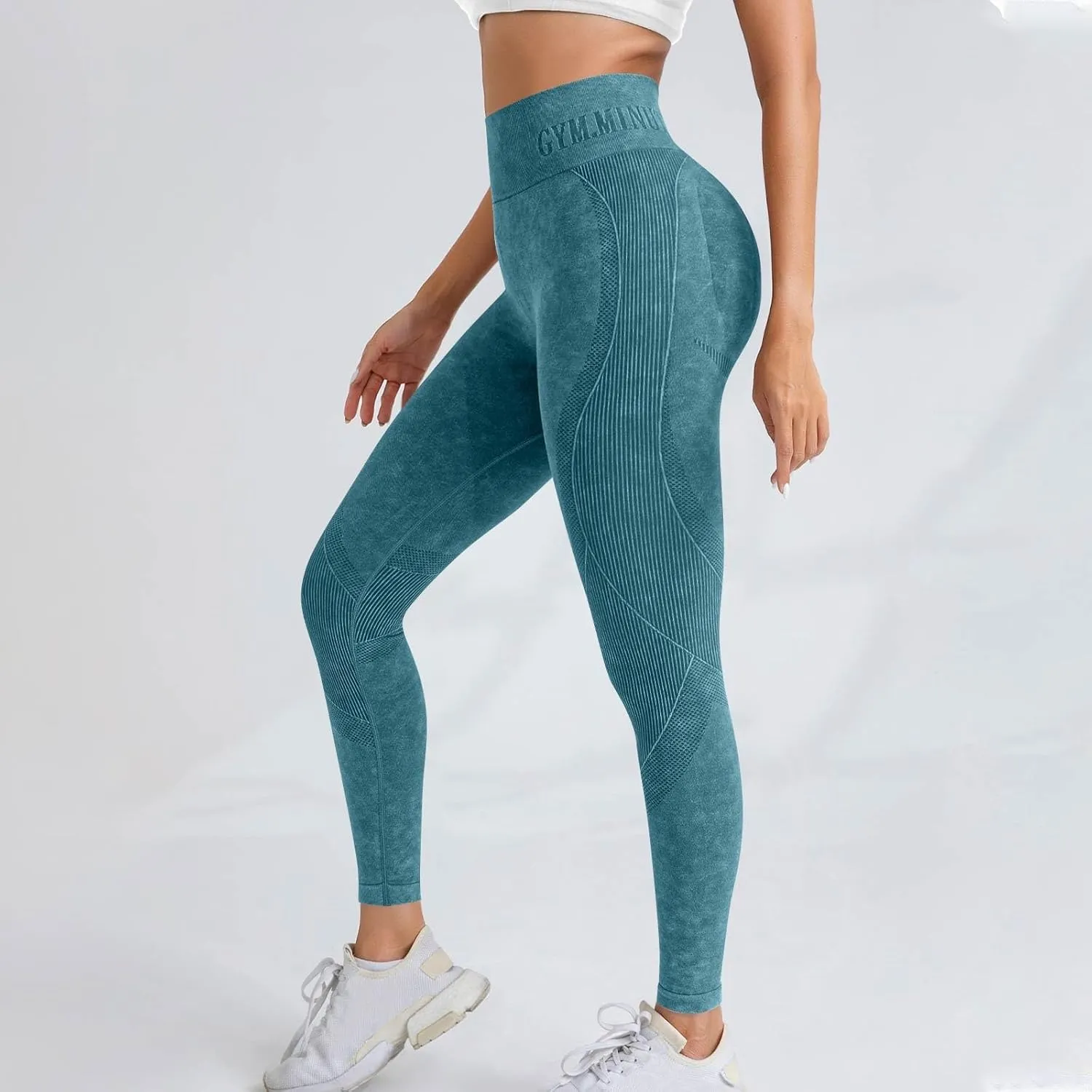 Women's High Waisted Yoga Leggings Tummy Control Seamless Butt Lifting Workout Pants Stretchy Gym Compression Pants