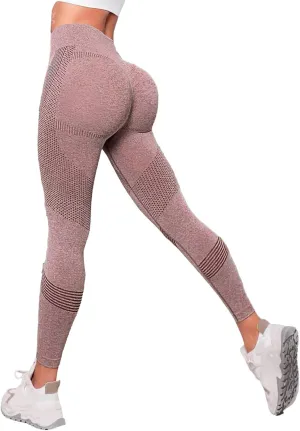 Women's High Waisted Yoga Leggings Tummy Control Seamless Butt Lifting Workout Pants Stretchy Gym Compression Pants