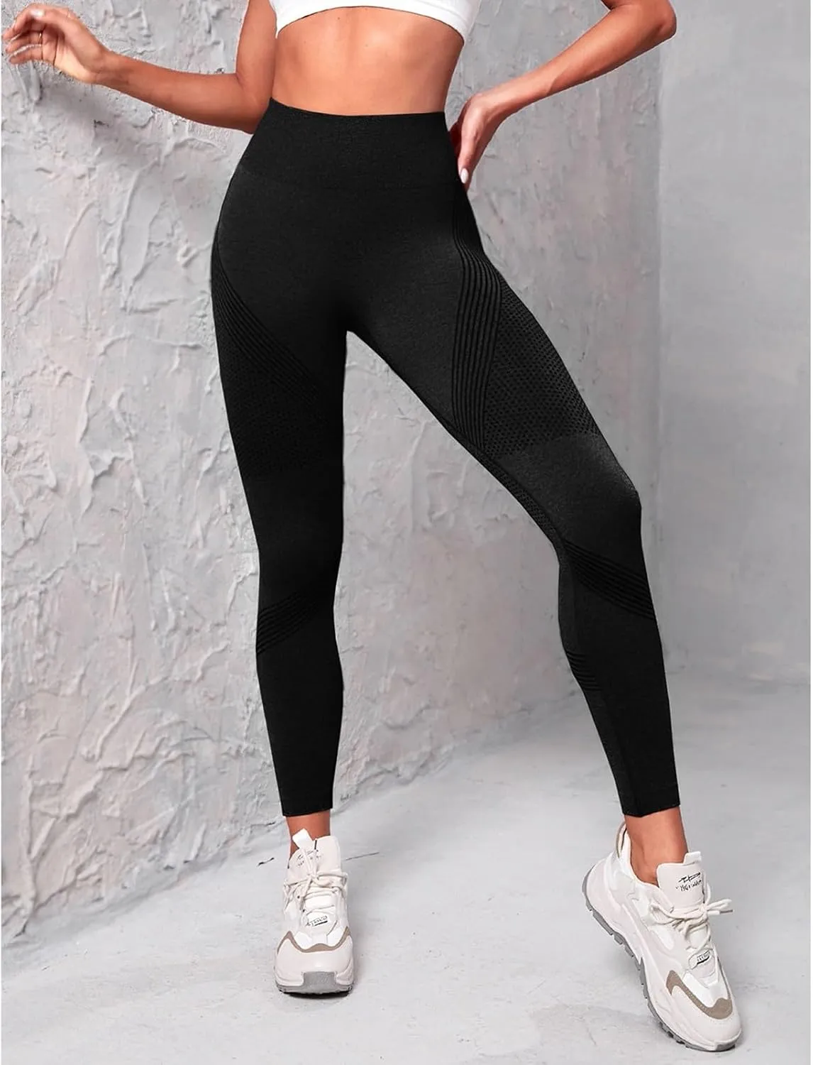 Women's High Waisted Yoga Leggings Tummy Control Seamless Butt Lifting Workout Pants Stretchy Gym Compression Pants