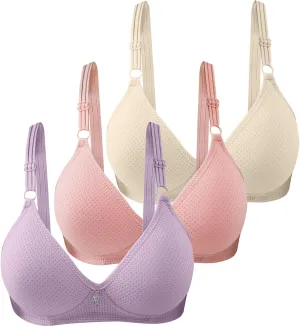 Womens Seamless Stretch No Underwire Bras Ladies Padded Workout Yoga Comfort Bra Bralette